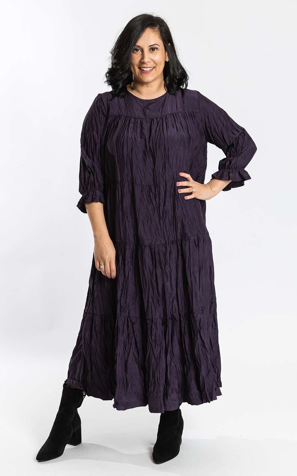 Cascade Sleeve Dress main image 1