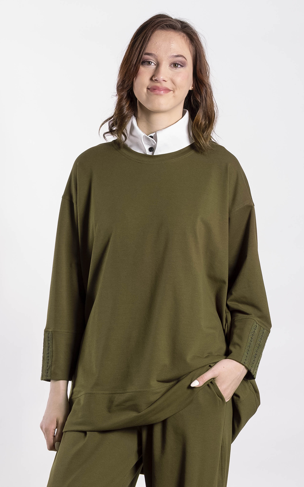 Back Drop Sweatshirt product photo.