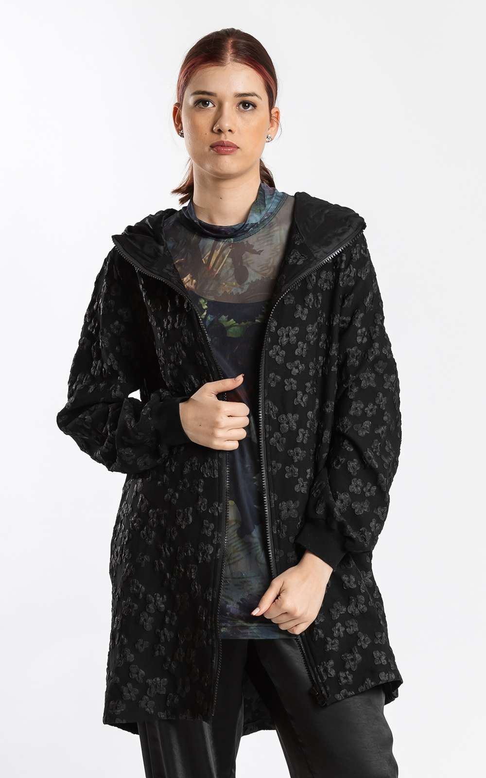 ジャケット [ZEROPLANET] Monica Lettering Suede Jacket (CHARCOAL) 8056255662915---
