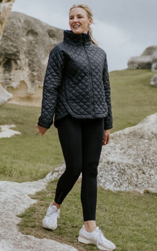 Melissa Quilt Jacket product photo.