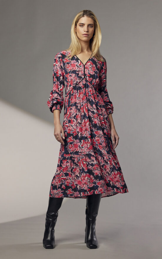 Flame Tree Midi Dress product photo.