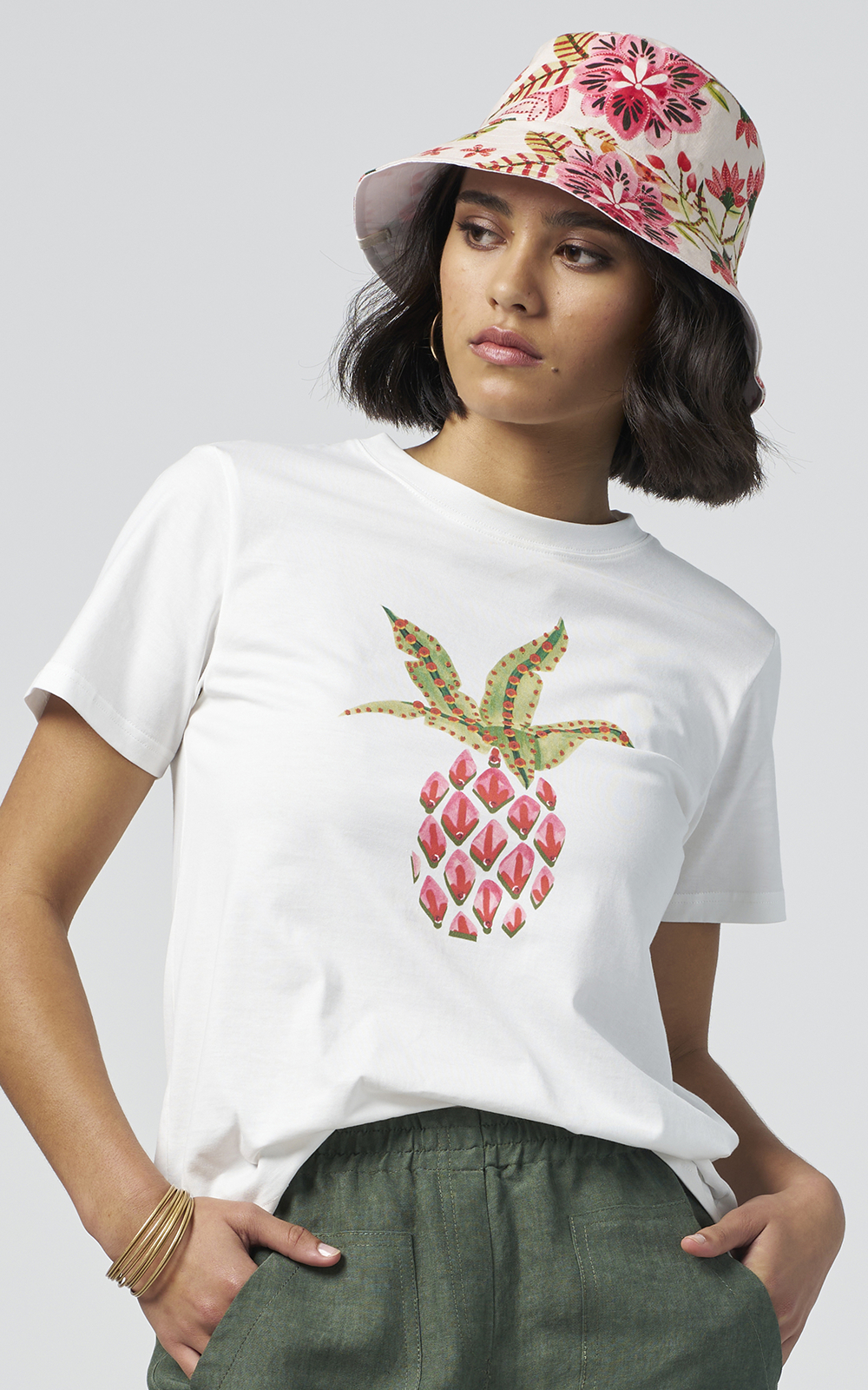 Sweet Tee Pineapple Print Zebrano Designer Clothing NZ