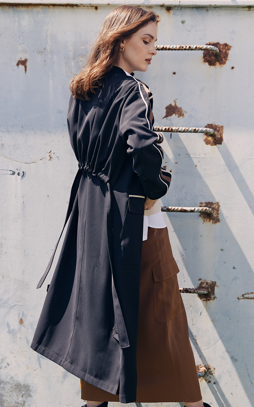 Cipher Coat – Zebrano | Designer Clothing NZ