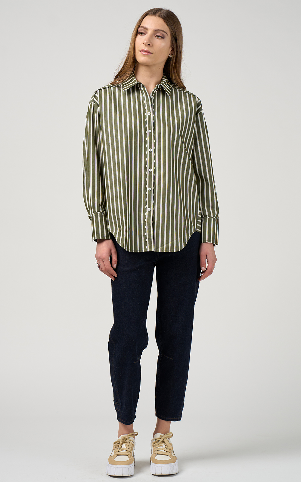 Direction Stripe Shirt product photo.