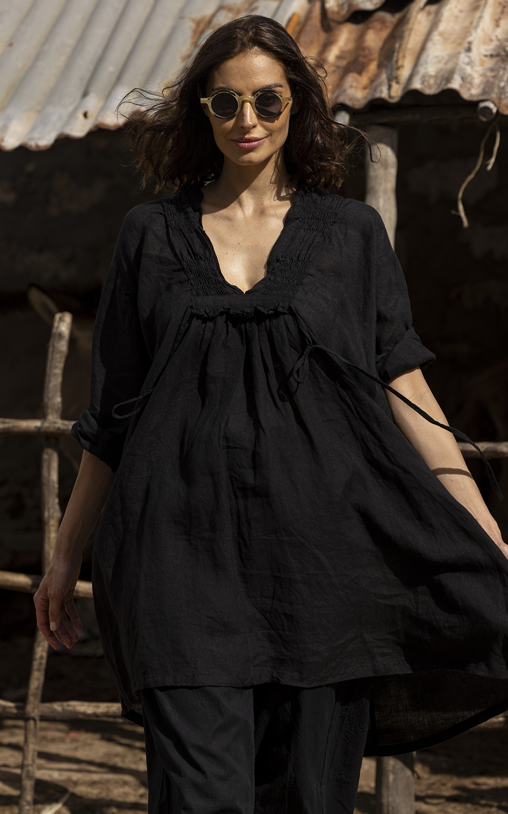 Nzuri Tunic Linen product photo.