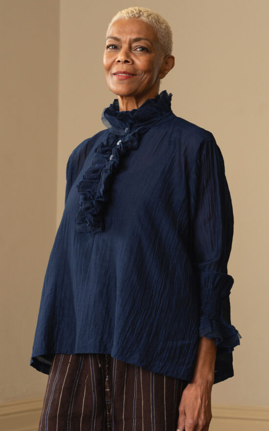 Odile Blouse Silk Cotton product photo.