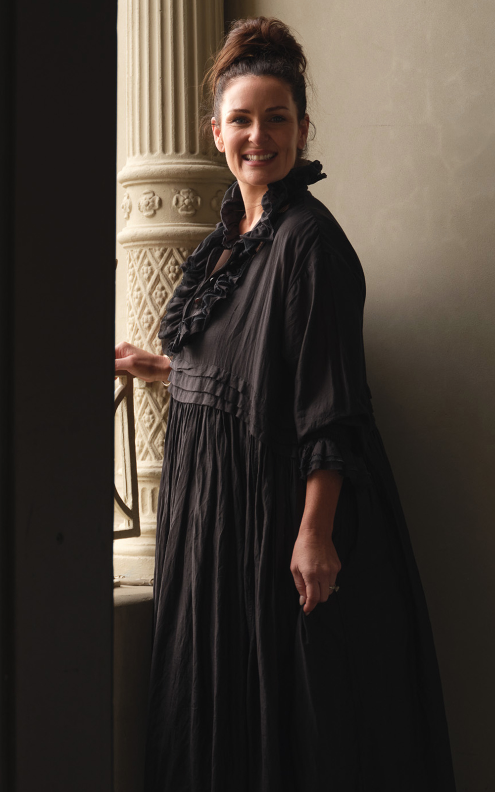 Odile Dress Silk Cotton product photo.