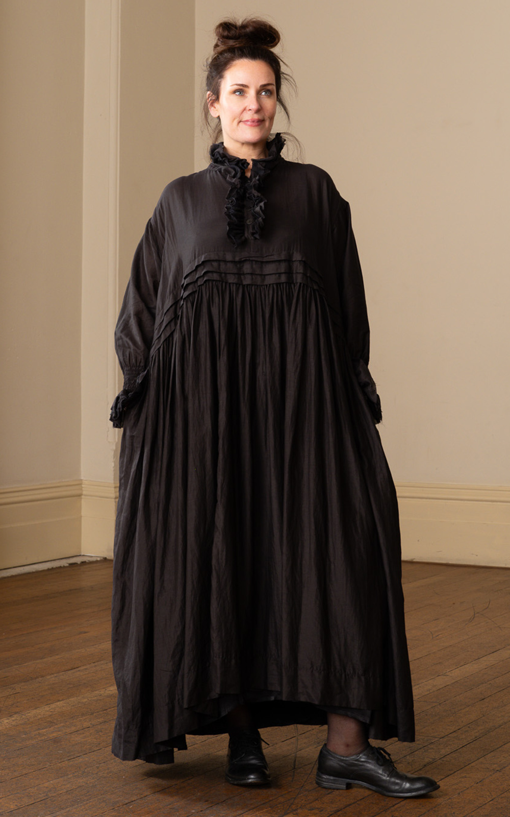 Odile Dress Silk Cotton product photo.