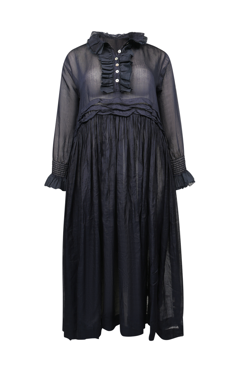 Odile Dress Silk Cotton product photo.