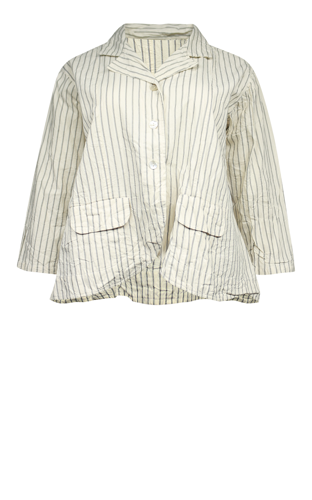 Oxford Jacket In Cotton Ticking product photo.