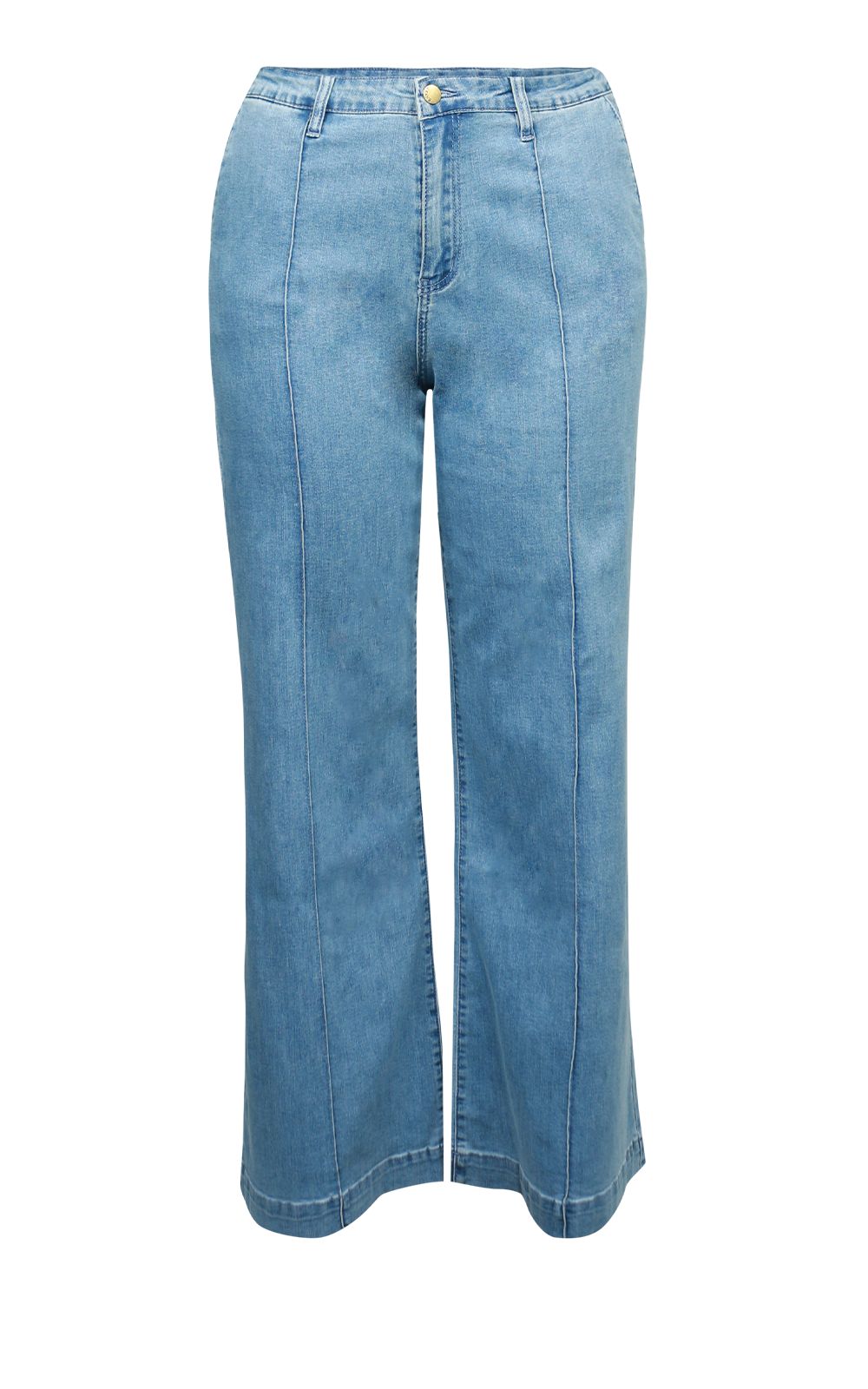 Wide Leg Jeans product photo.