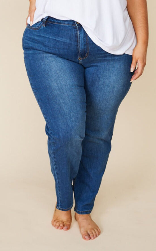 Denim Boyfriend Jeans  product photo.
