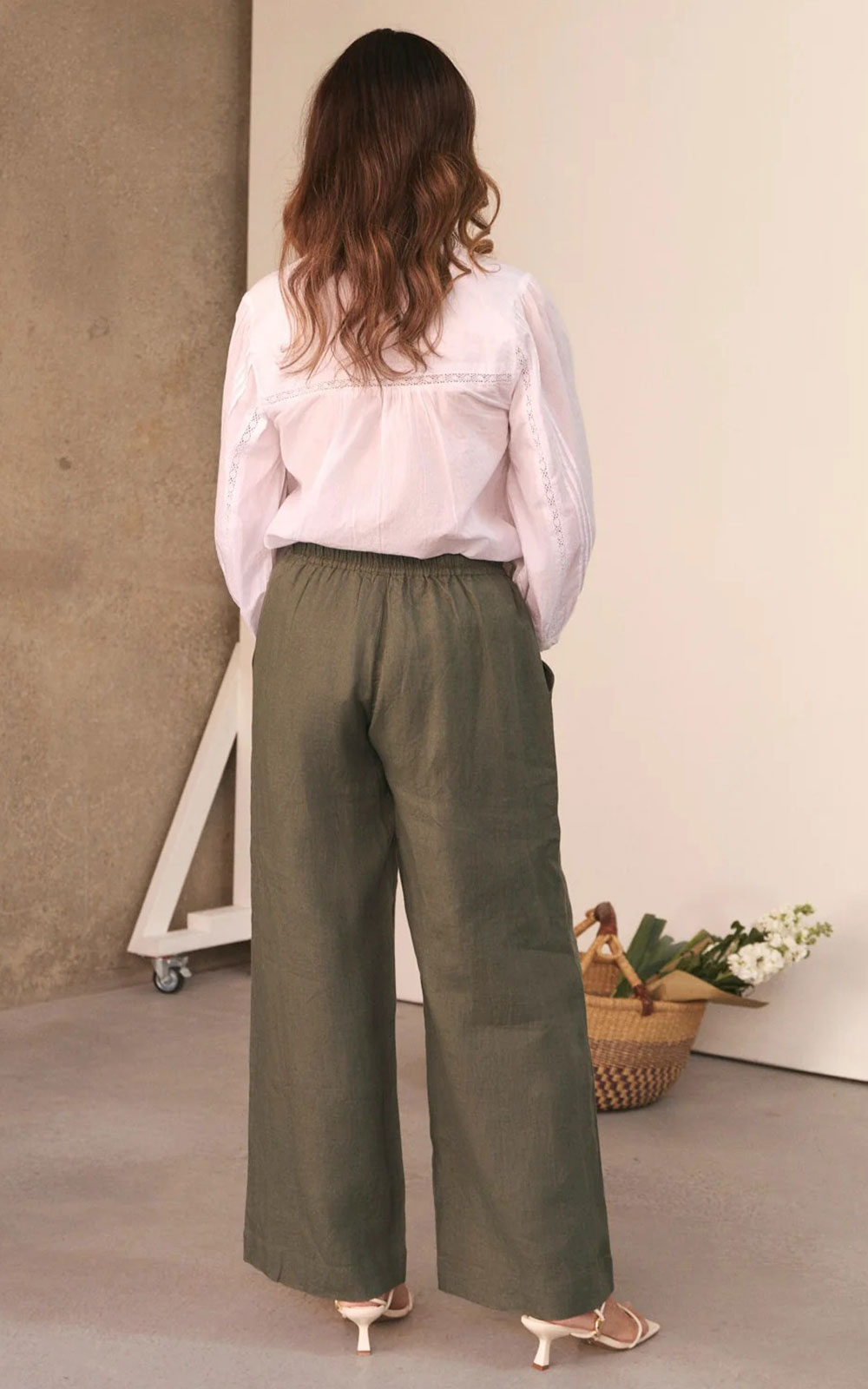 Breezy Linen Relaxed Pant product photo.