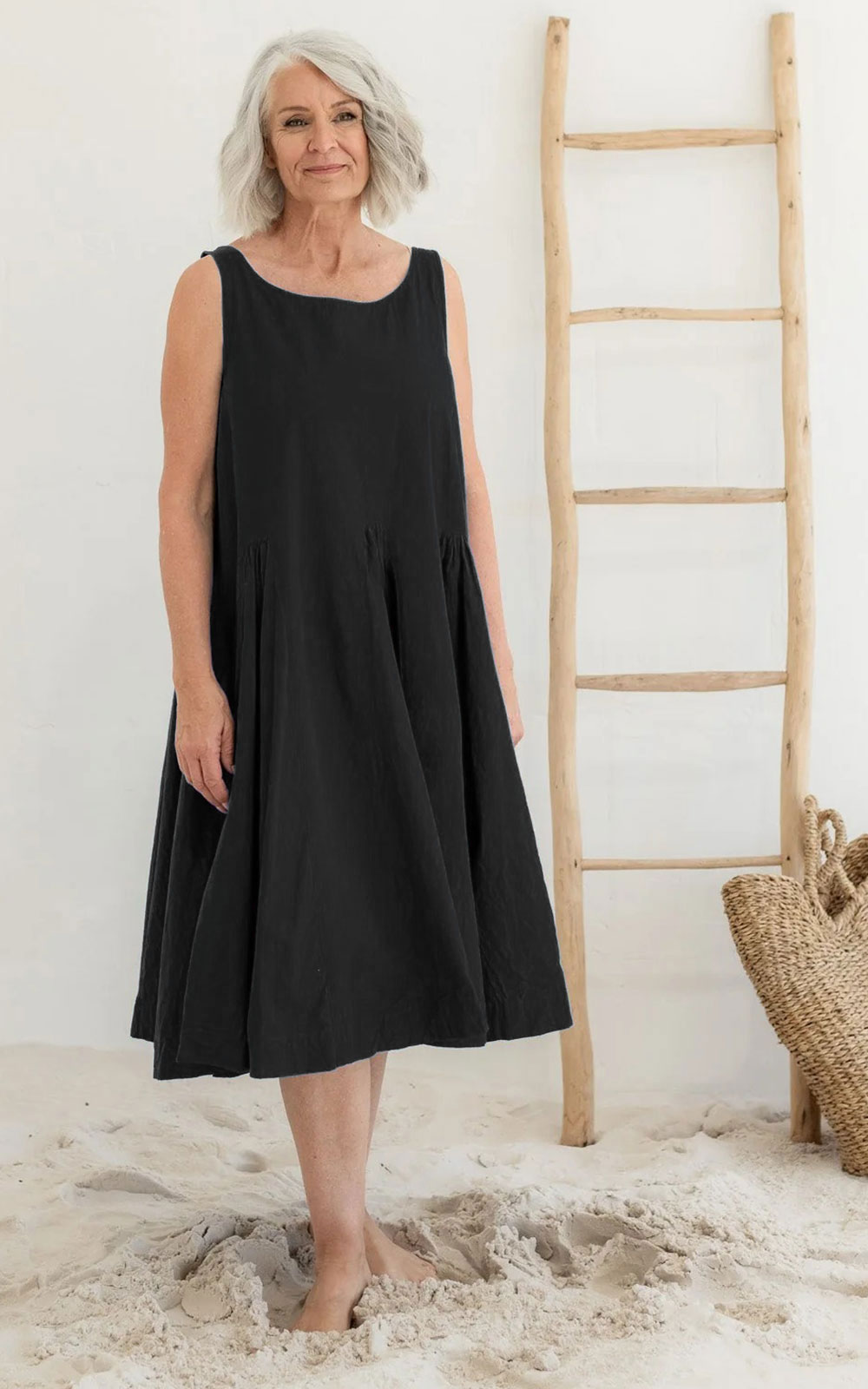 Portland Dress Cotton Poplin product photo.