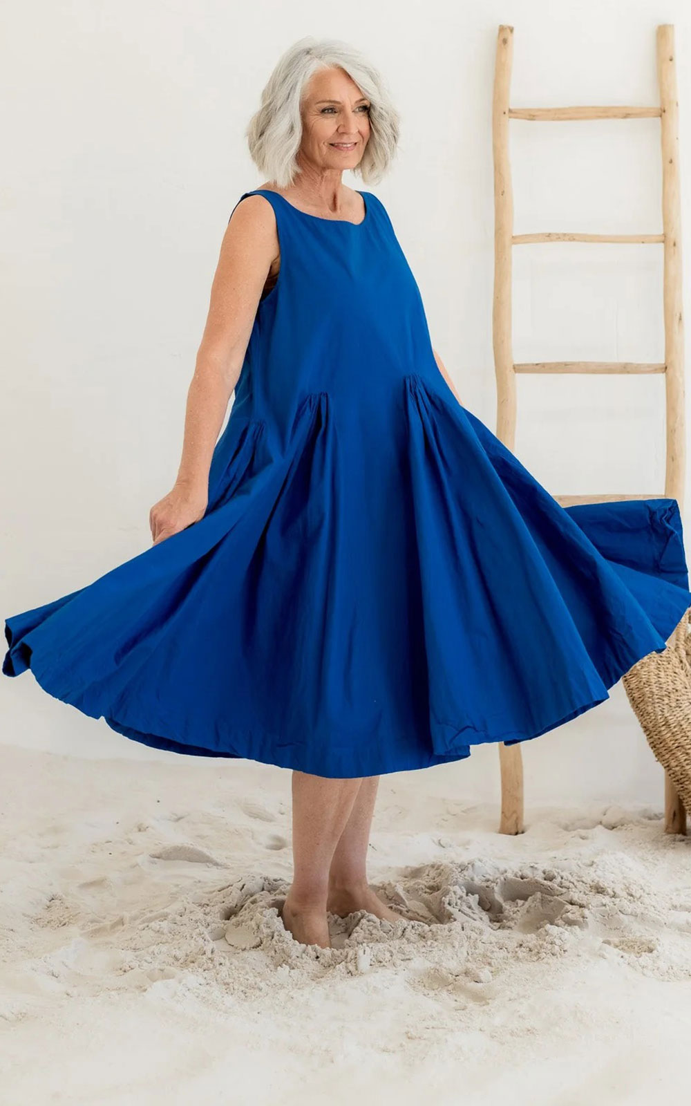Portland Dress Cotton Poplin product photo.