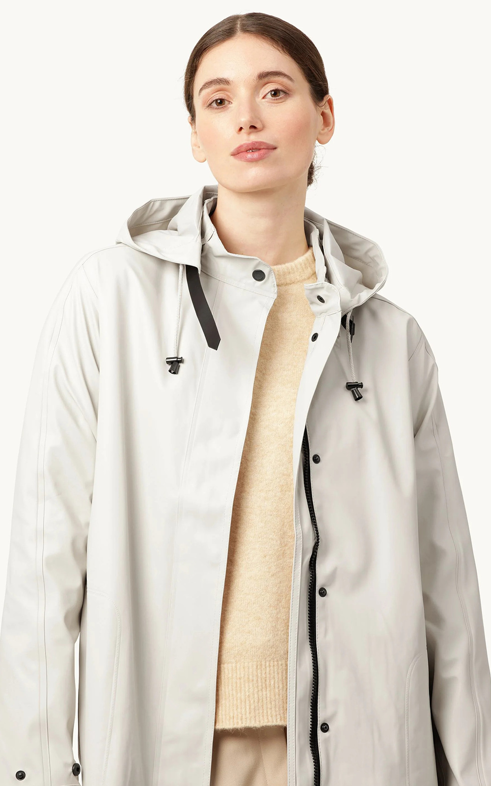 Detachable Hooded Coat product photo.