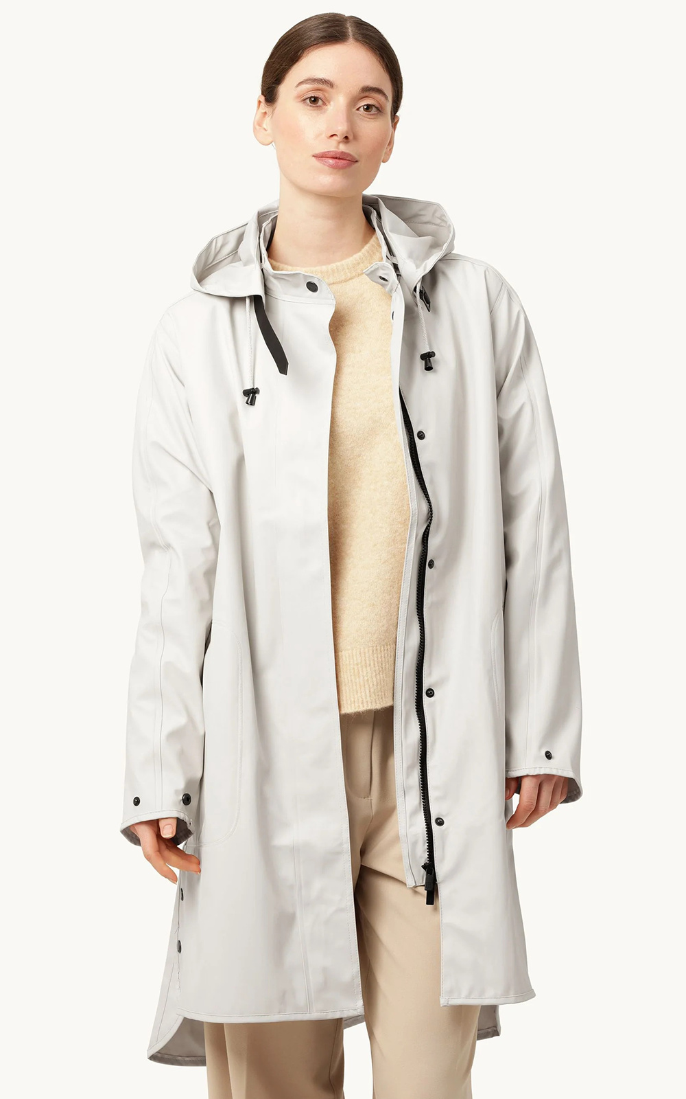 Detachable Hooded Coat product photo.