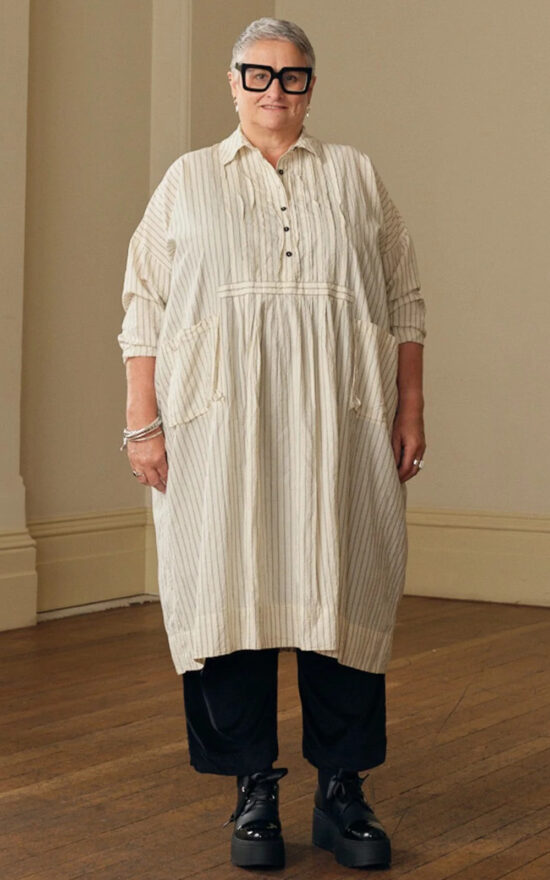Romy Dress Ls Paper Cotton product photo.