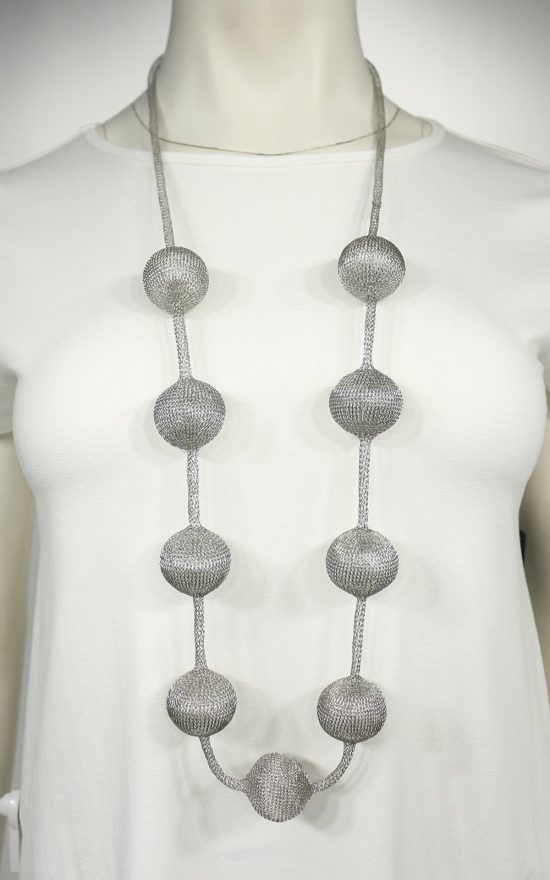 Droplets Statement Necklace product photo.