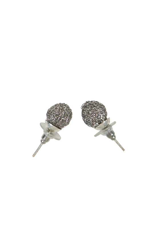 Woven Stud Earring  product photo.