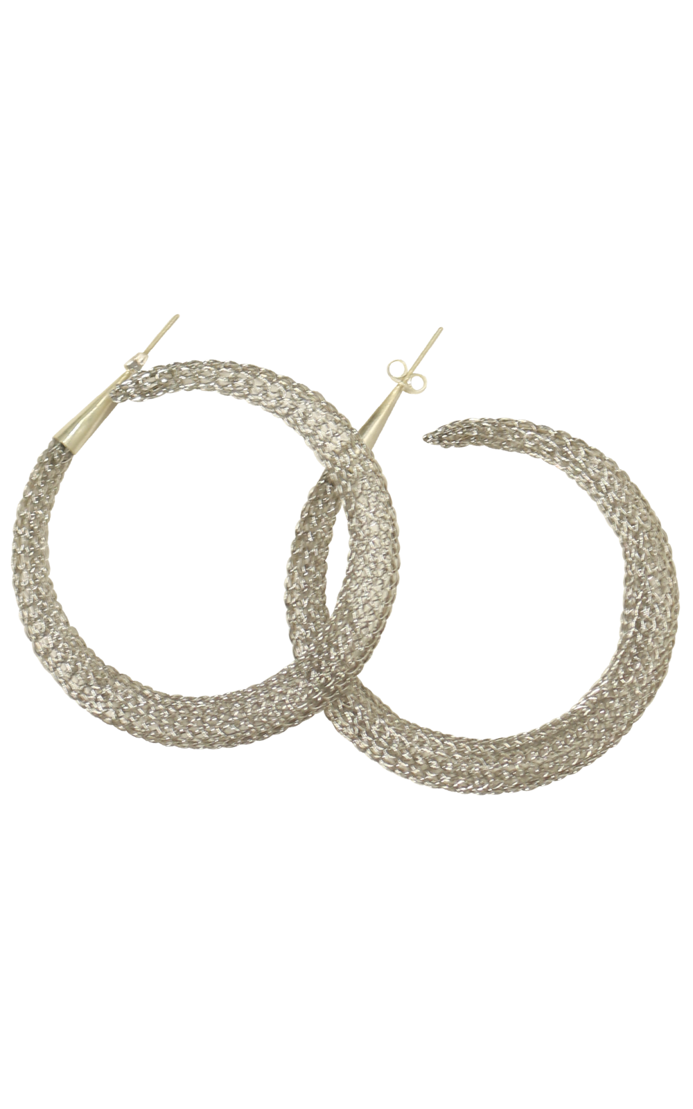 Mesh Hoop Earrings Zebrano Designer Clothing NZ