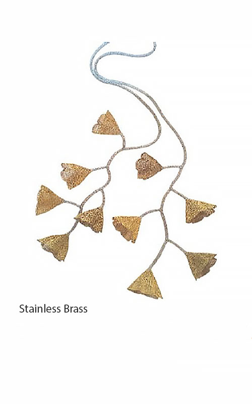 Flower Lariat Necklace product photo.