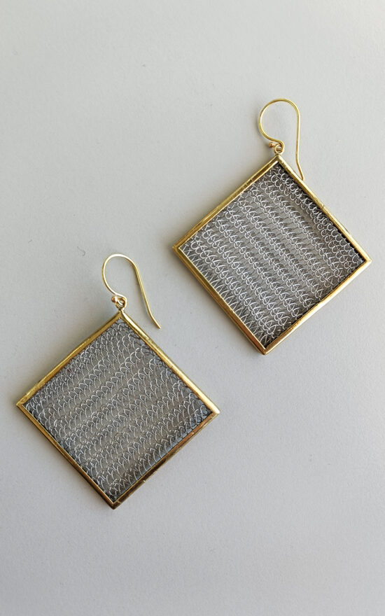 Framed Square Earring product photo.