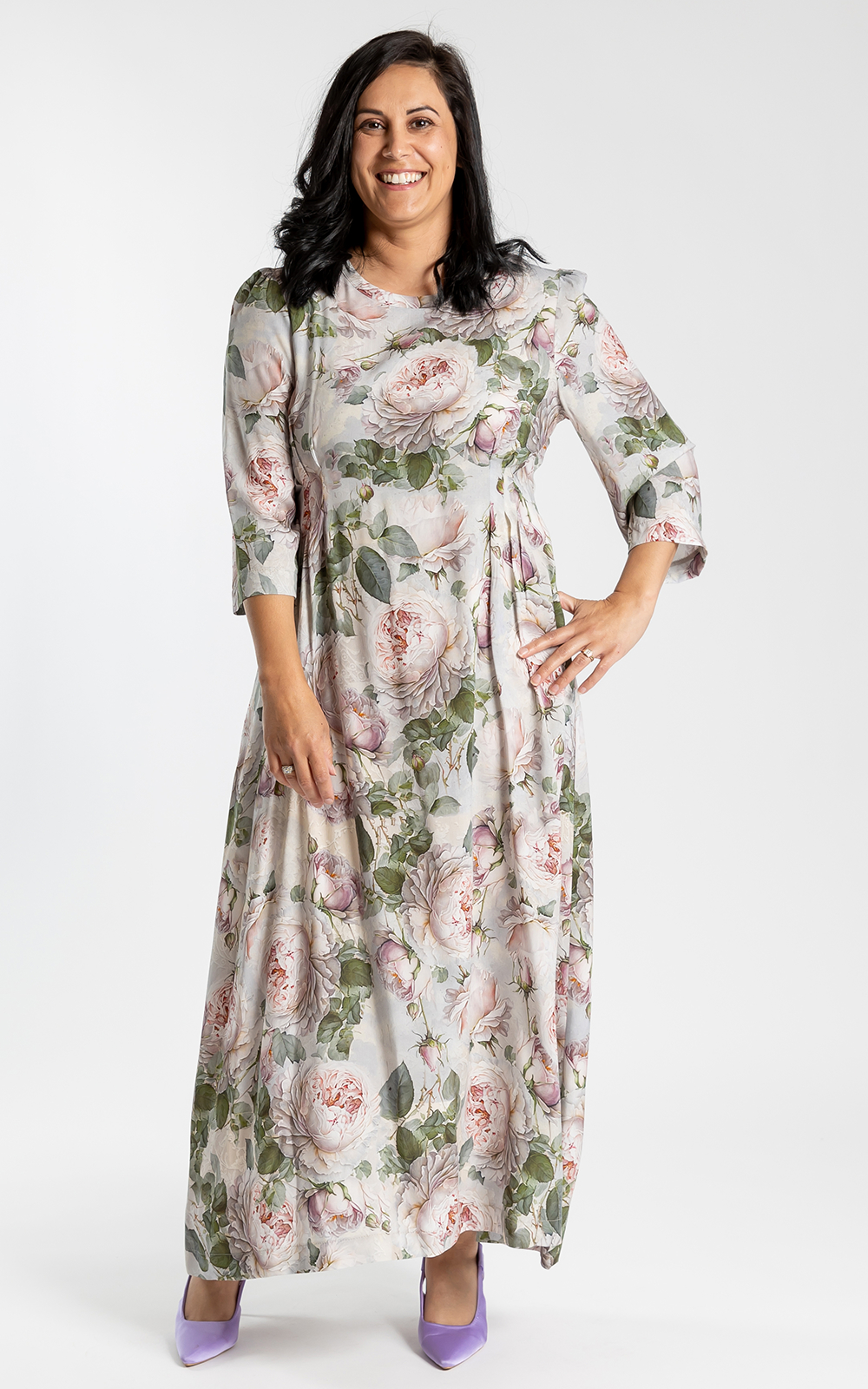 Pleats Detailed Slit Dress - SANS & SANS