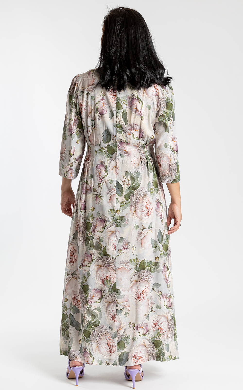 Pleated Dress Venice Rose product photo.
