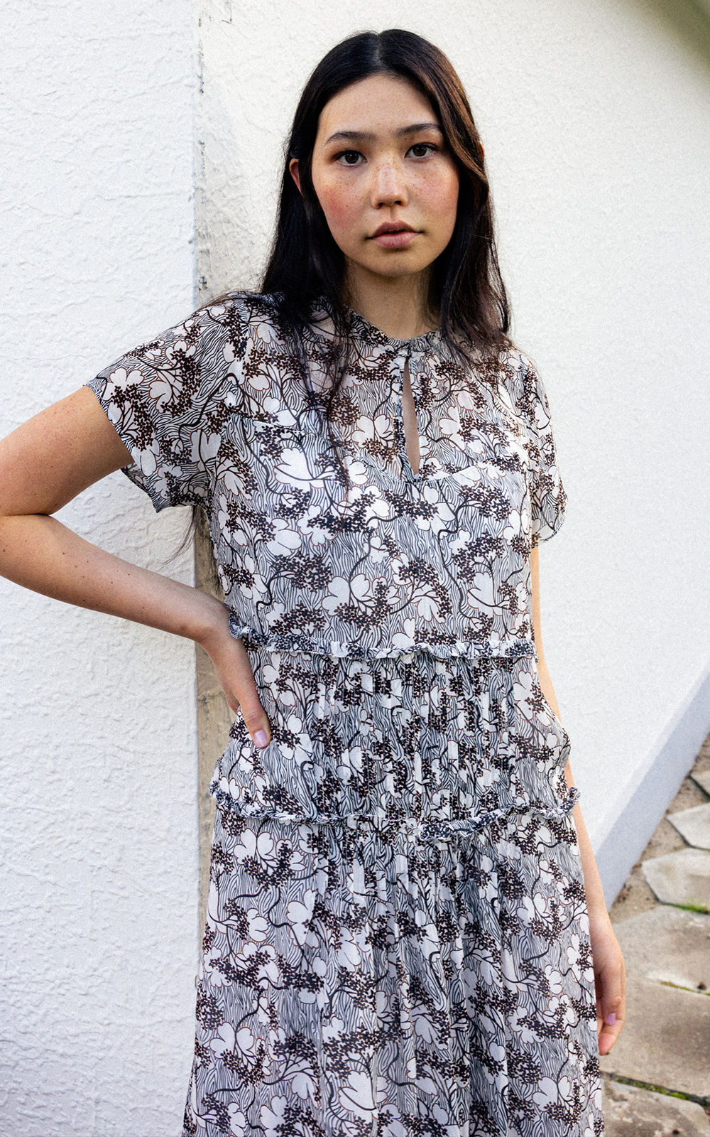In Print Dress product photo.