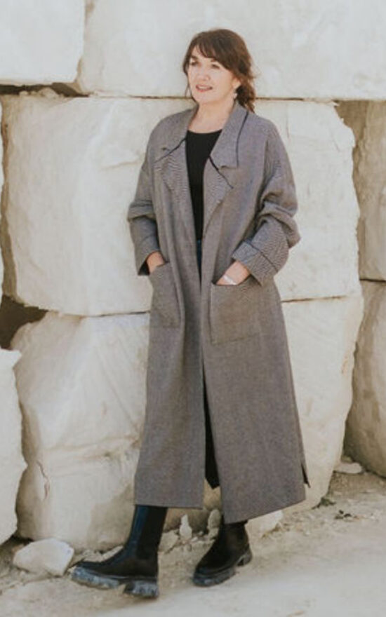 Sophia Wrap Coatigan product photo.