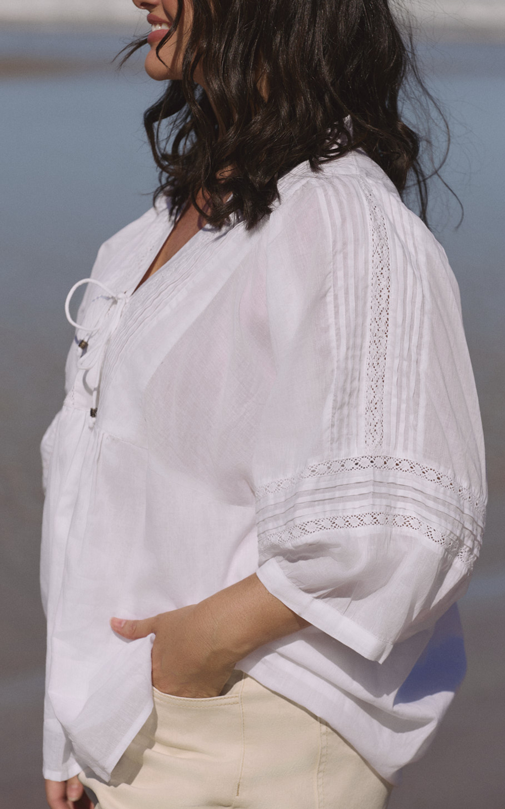 Cairo Boho Top product photo.