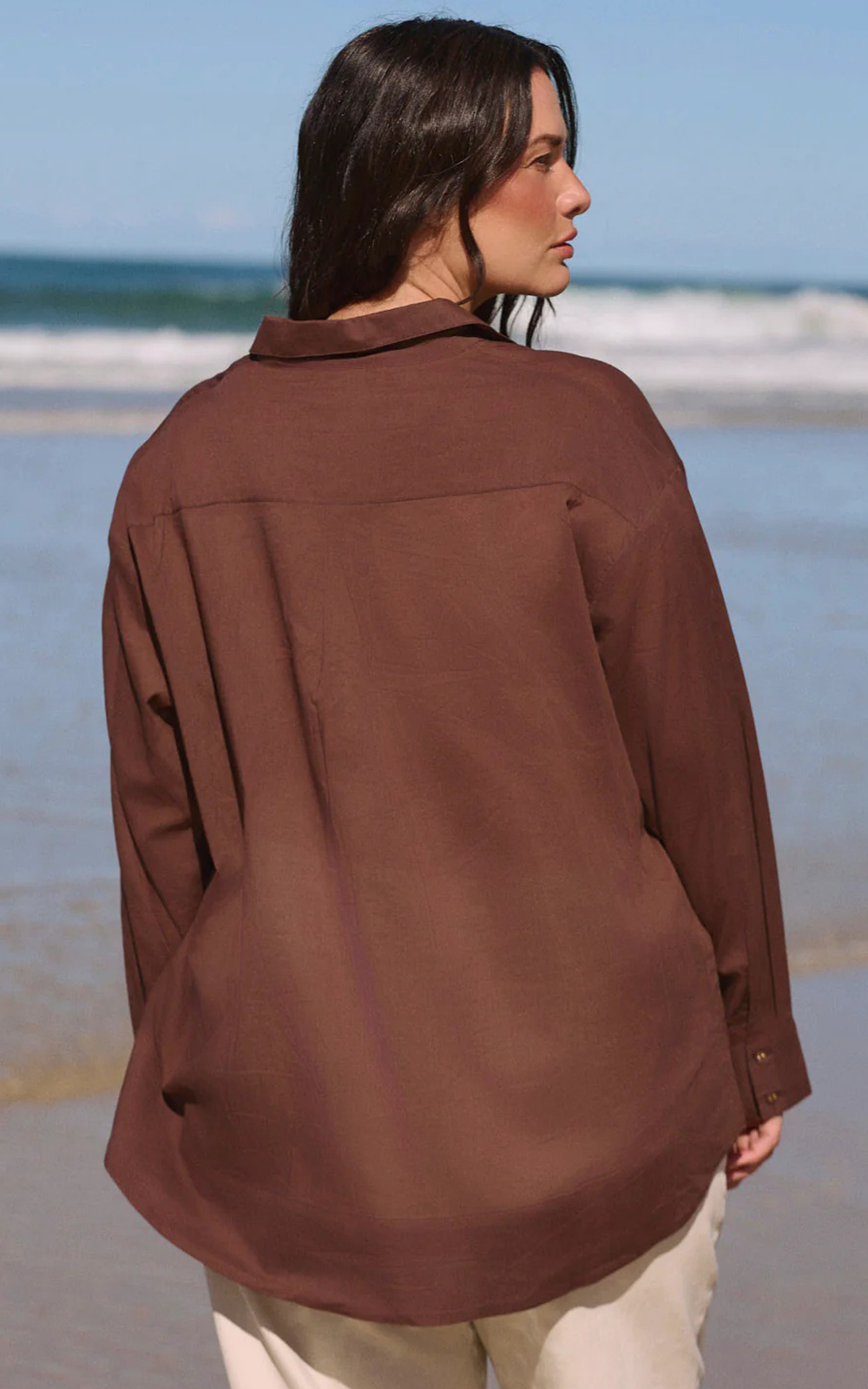 Raya Boxy Shirt product photo.