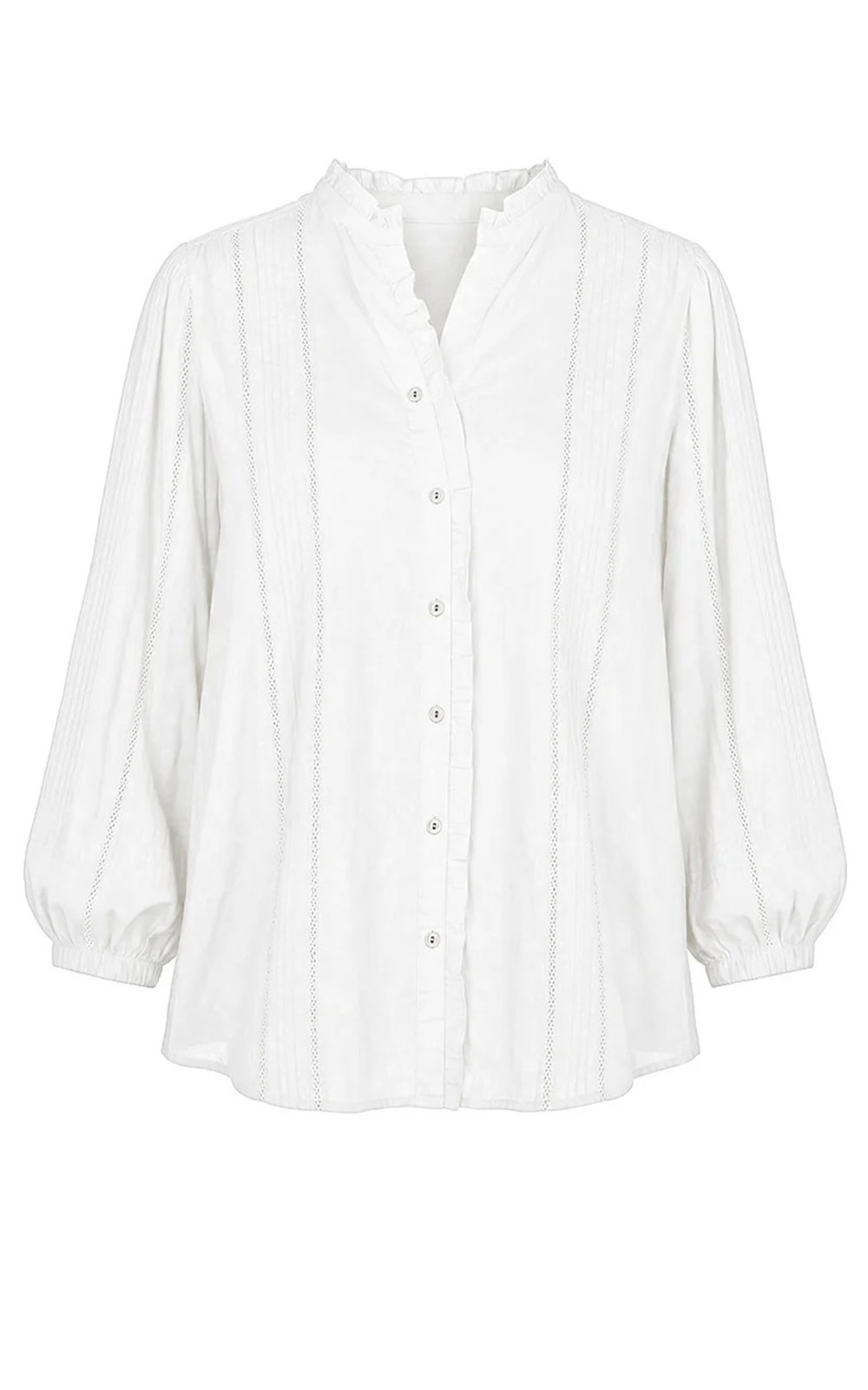 Harper Pintuck Blouse product photo.