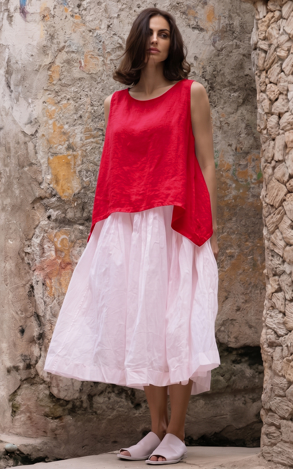 Taji Top Linen product photo.