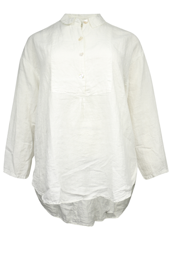 Tuxedo Shirt - Linen product photo.