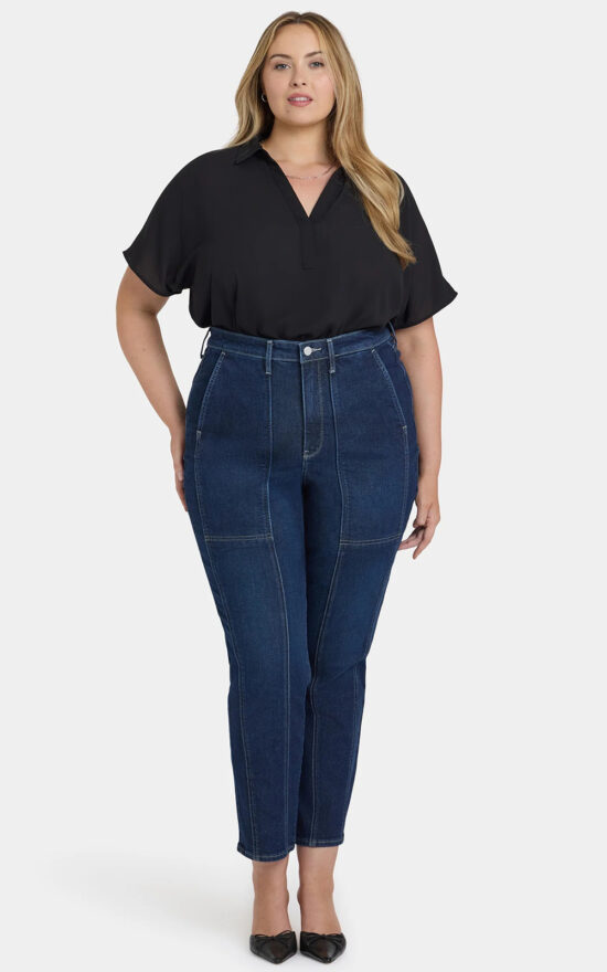 Womens Margot Girlfriend Front Seam Cuffs product photo.