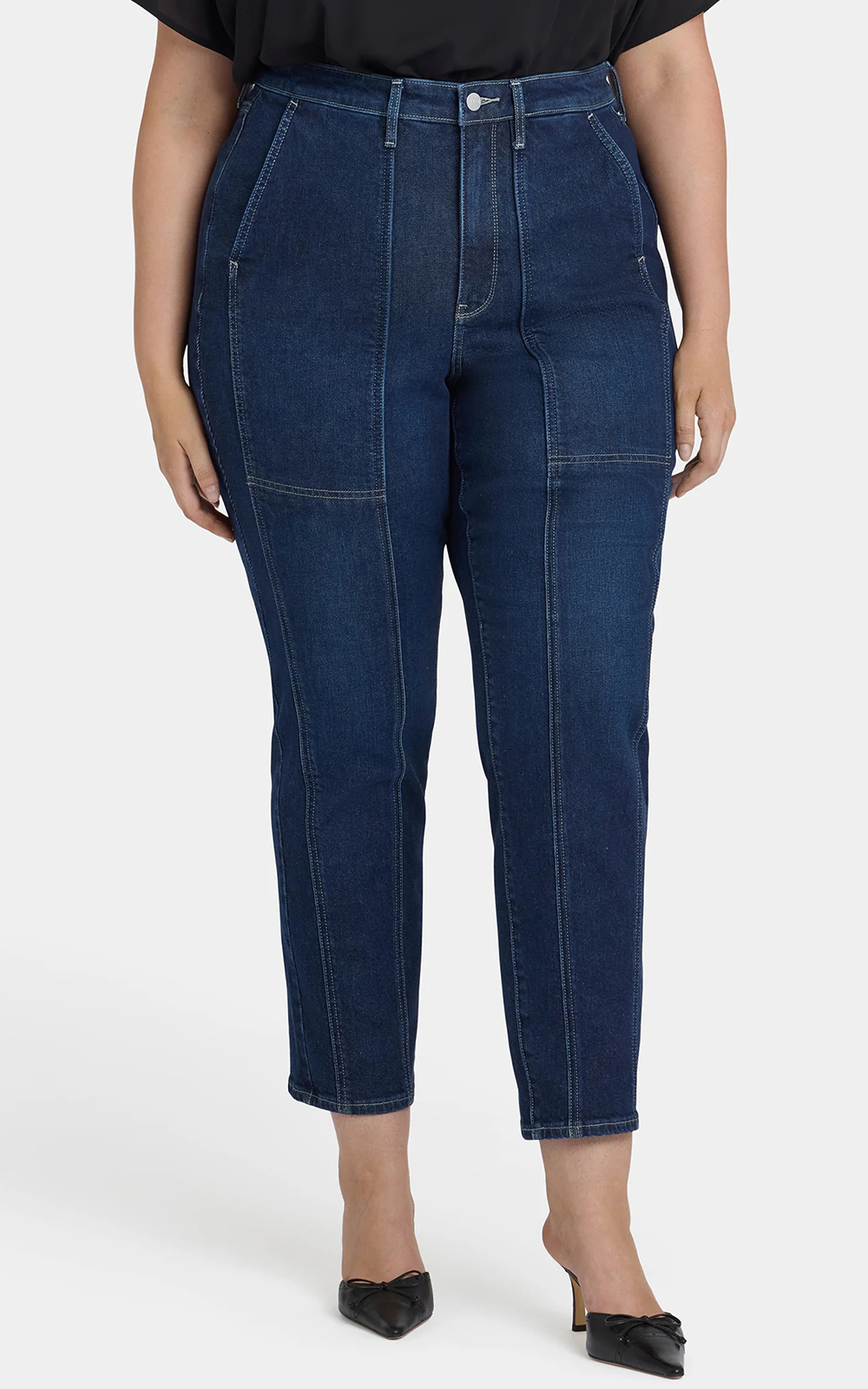Womens Margot Girlfriend Front Seam Cuffs product photo.