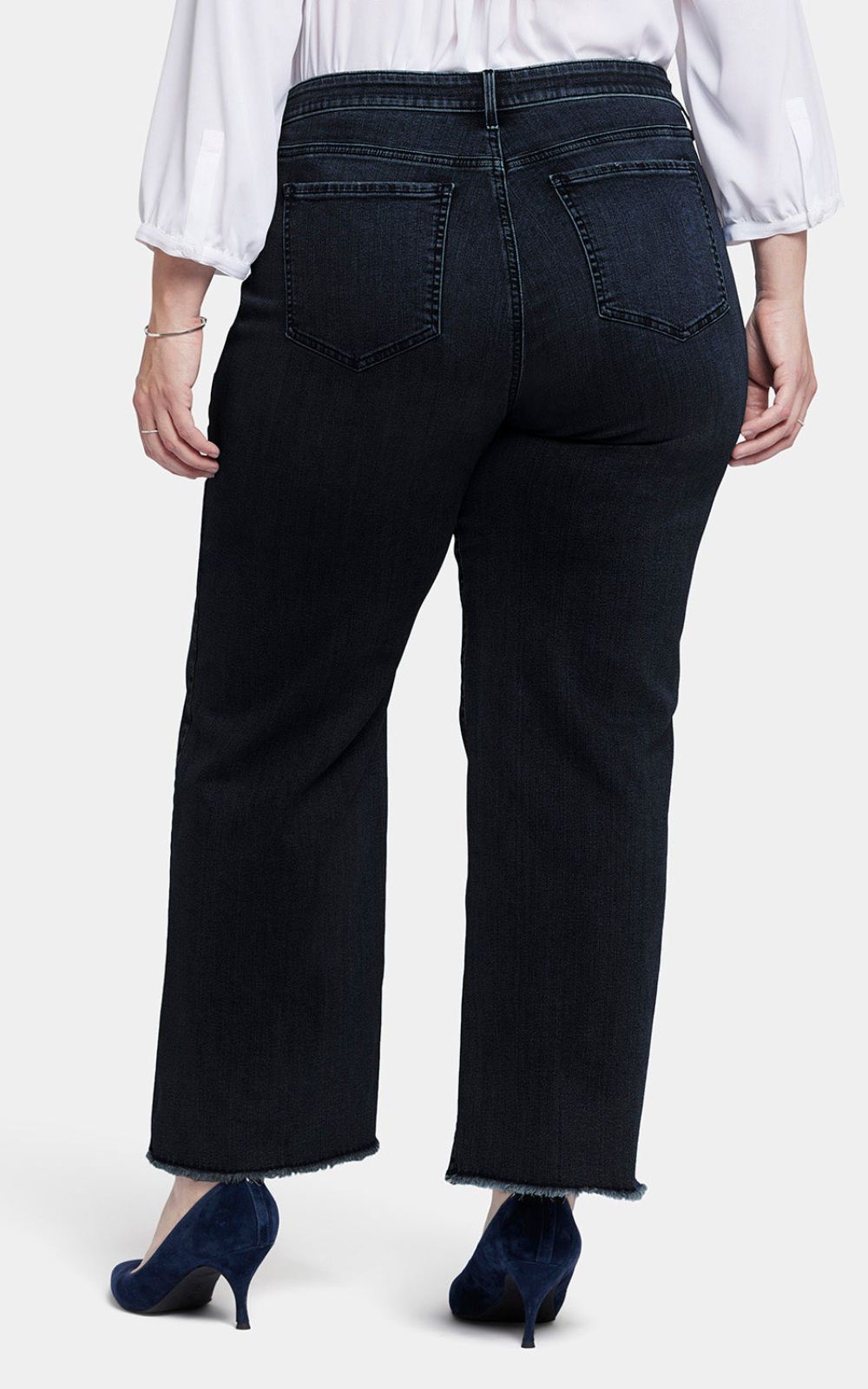 Mary Mid Rise Ankle Wide Leg + Hollywood WB + Fray Hem