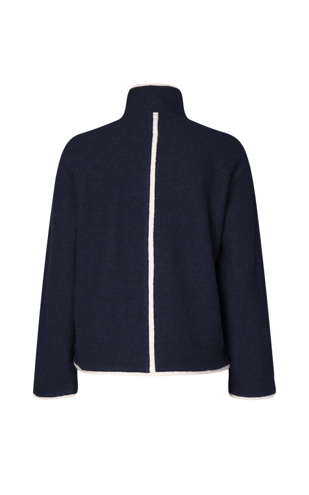 Contrast Boiled Wool Jacket – Zebrano | Designer Clothing NZ