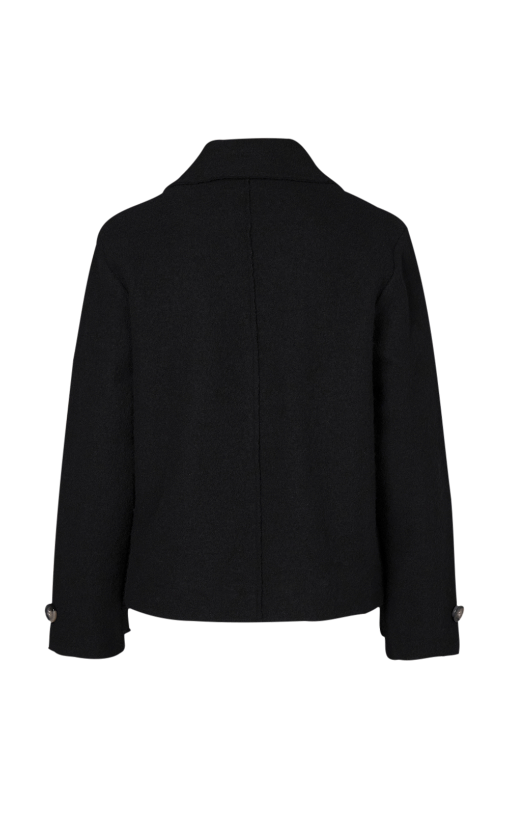 Cropped Boiled Wool Jacket product photo.