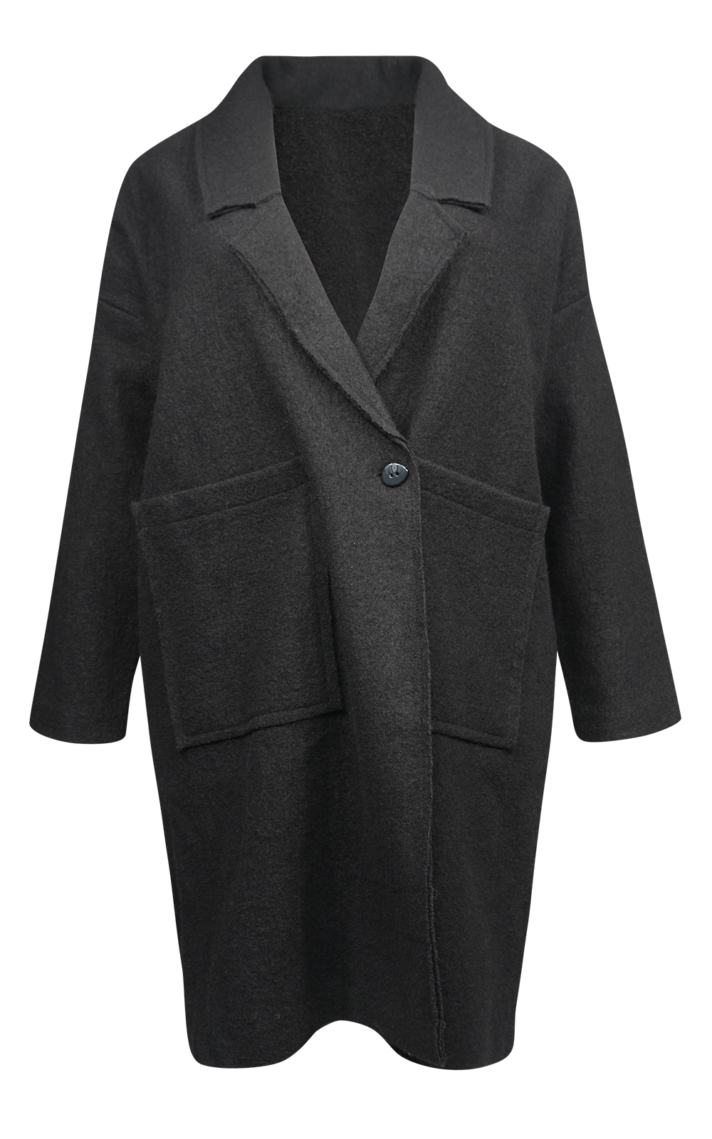 L/S Boiled Wool Coat – Zebrano | Designer Clothing NZ