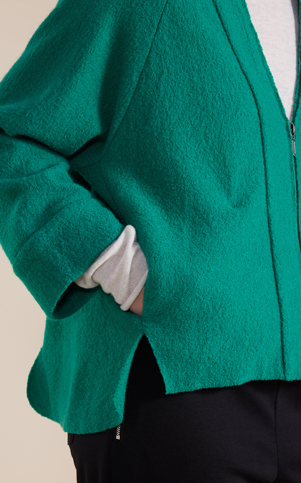 ジャケット・アウター CARVEN boiled wool short jacket CARVEN