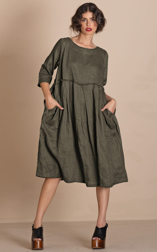 Linen Molly Dress product photo.