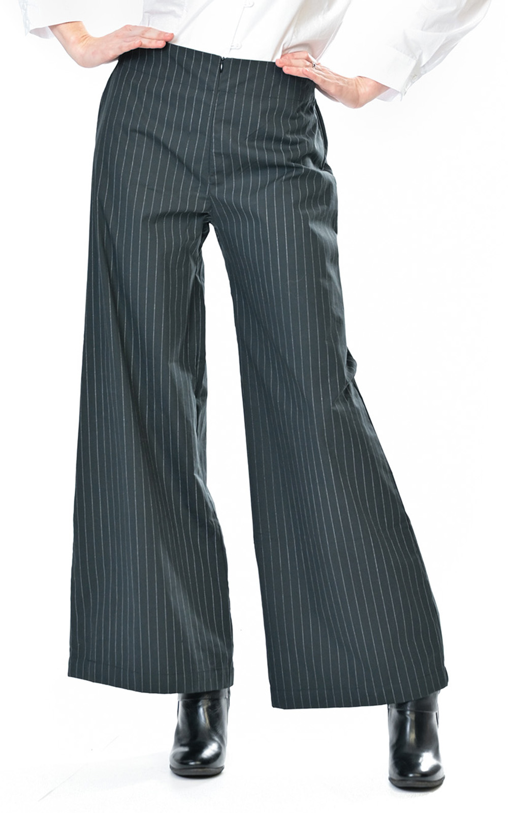 Pinstripe Zurich Pant – Zebrano | Designer Clothing NZ
