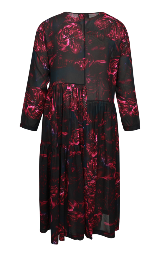 Patrice Dress Cerise Reflection product photo.